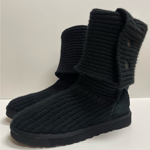 UGG Classic Cardy Knit Black - Picture 2 of 8